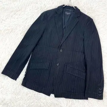 유나이티드 애로우즈 울 혼방 자켓 핀스트라이프 블랙 캐주얼 수트