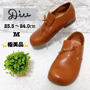 컨디션 최상 Diu 디우 슬립온 가죽 신발 브라운 23cm M
