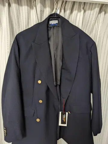 maison special 골드 버튼 더블 블레이저 네이비 블레이저 셋업