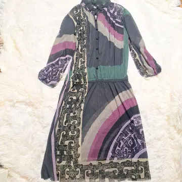 비비안 탐 파워넷 원피스 올 패턴 오리엔탈 패턴