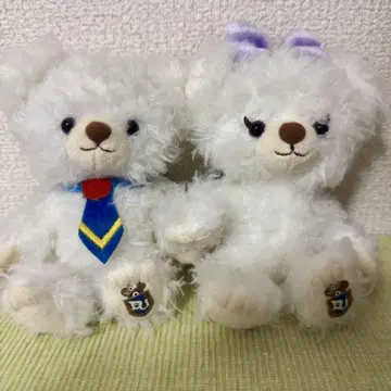 Disney 유니베어시티 휘핑&퍼피 봉제 인형 키체인