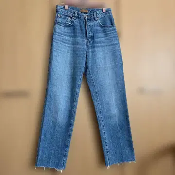 허리 스트레이트 데님 M