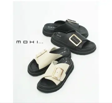 MOHI 버클 통굽 샌들
