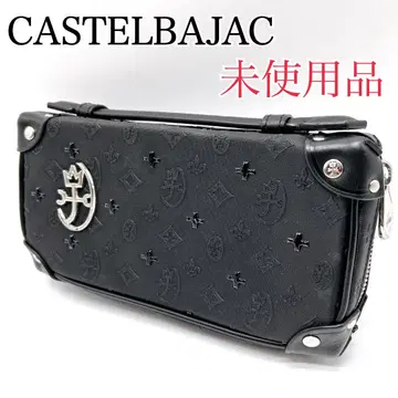 미사용품 까스텔바작 CASTELBAJAC 블랙 트렁크 지갑