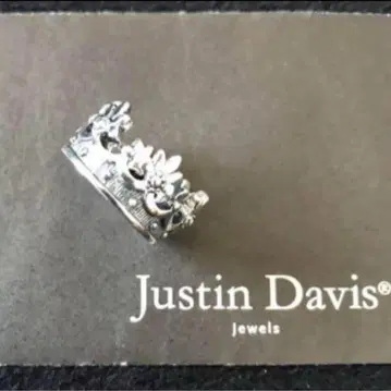 새상품 JUSTIN DAVIS PRINCESS CROWN RING 11호