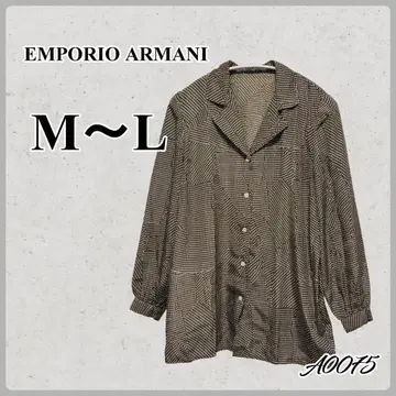 EMPORIO ARMANI 올 패턴 셔츠 브라운 40