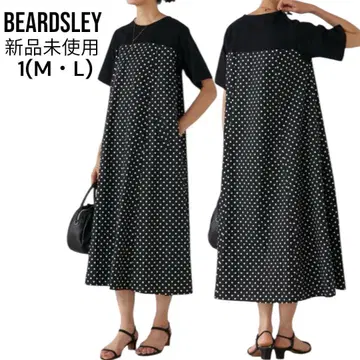 새상품 비어즐리 beardsley 컷콤비 플레어 원피스 (ML) 도트