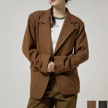 TINA: JOJUN 울 믹스 체크 자켓