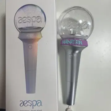aespa 공식 응원봉 윈터 밴딩 포함