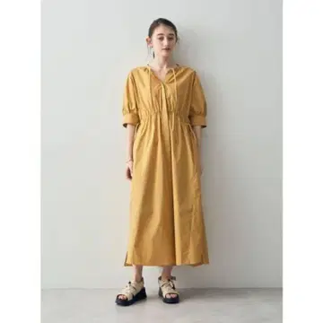 yecca vecca 드롭 개더 원피스