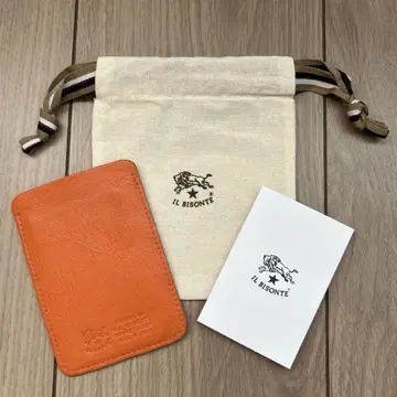 일비종떼 카드 케이스 패스 케이스 오렌지