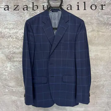 새상품급 윈도우펜 체크 아자부 테일러 자켓 네이비 남성용 M