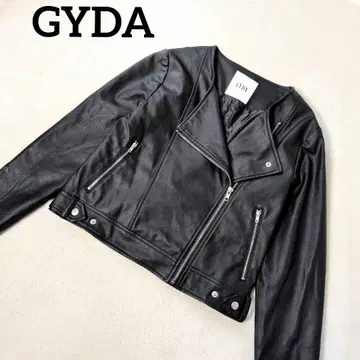 GYDA 제이다 블랙 더블 라이더 자켓 F