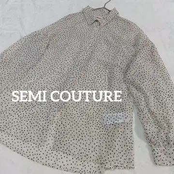 새상품급*SEMI COUTURE 세미쿠튀르* 긴팔 블라우스 도트 L