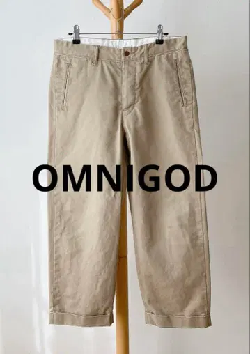 일본제 OMNIGOD 치노 팬츠 신치 벨트 포함