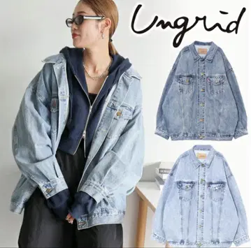 ungrid 빅 실루엣 데님 자켓