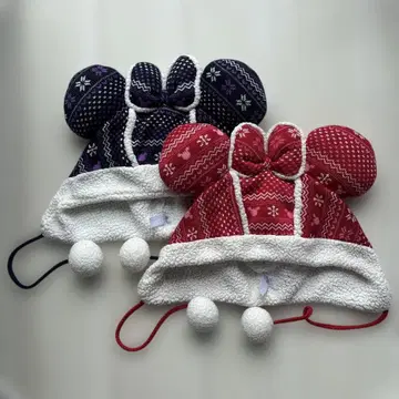 디즈니 팬캡 (보라색 빨간색)