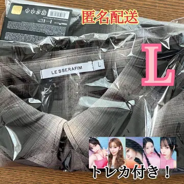 르세라핌 Le Sserafim HOT 체크 셔츠 L 사이즈