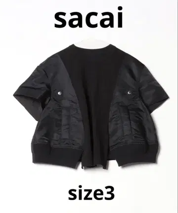 sacai 24AW NylonTwillxCottonJerseyT 셔츠