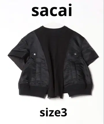 sacai 24AW NylonTwillxCottonJerseyT 셔츠