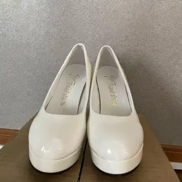 웨딩 브라이덜 신발 화이트 11cm 힐 통굽 23cm