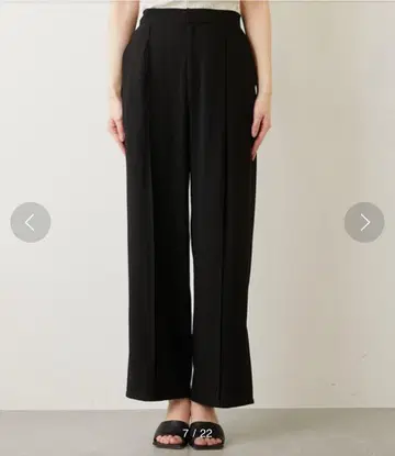 GALLARDAGALANTE 저지 와이드 벤츠 팬츠 블랙 1