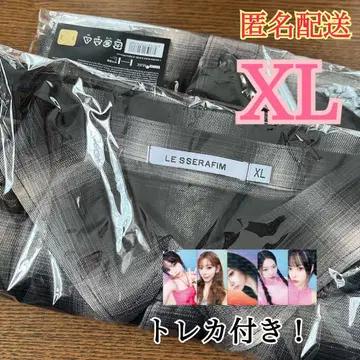 르세라핌 Le Sserafim HOT 체크 셔츠 XL 사이즈