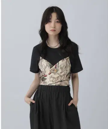 새상품 스카프 뷔스티에풍 풀오버 LEPSIM 렙심