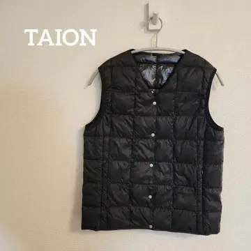 TAION 블랙 다운 베스트