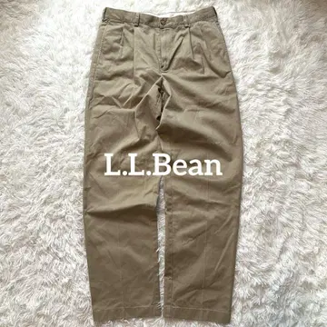 L.L.Bean 엘엘빈 치노 팬츠 투 턱 와이드 32 L 상당