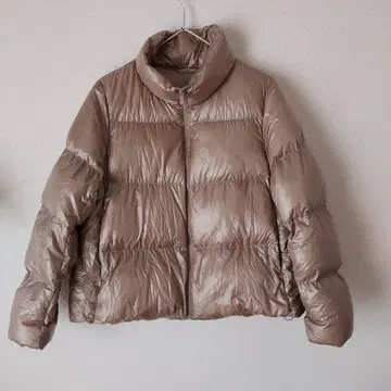 UNIQLO 베이지 숏 다운 자켓