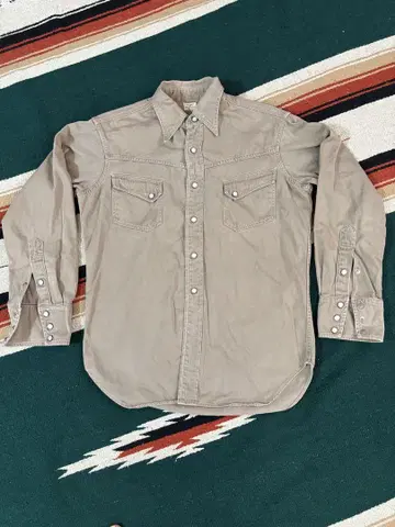 웨어하우스 WESTERN WEAR 베이지 긴팔 셔츠