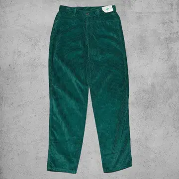 90s 이탈리아제 베네통 코듀로이 팬츠 굵은 폭 그린 데드스탁