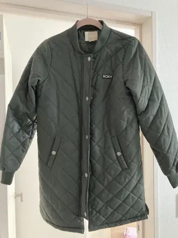 ROXY 퀼팅 코트 그린 S/P/CH