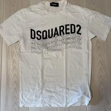 DSQUARED2 화이트 T셔츠 S 디스퀘어드 디스퀘