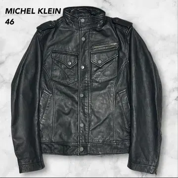 MICHEL KLEIN HOMME 가죽 자켓 램 가죽 양가죽 M