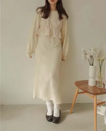 Alumu fringe peplum vest one piece set