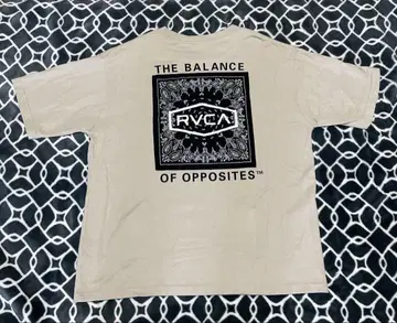 루카 RVCA 로고 티셔츠 반다나 페이즐리
