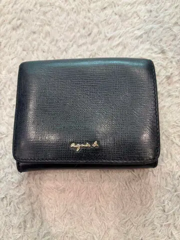 agnes b. 블랙 접이식 지갑