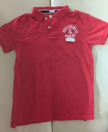 Abercrombie & Fitch NY 피케 셔츠 빨간색