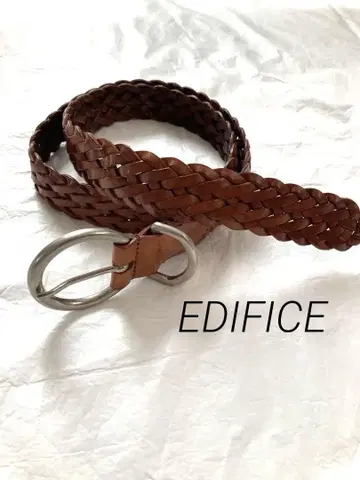 에디피스 EDIFICE 가죽 뜨개질 벨트 80 이탈리아제