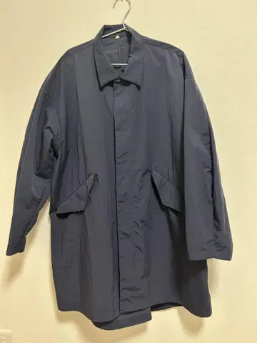 muji labo 발수 나일론 스텐카라 코트 S~M 네이비