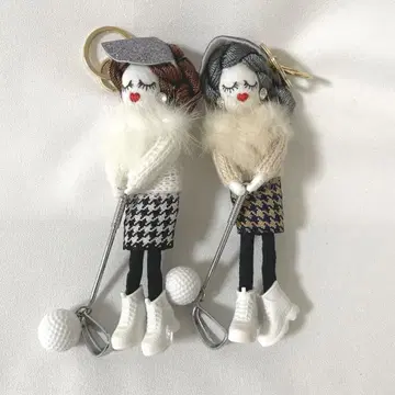 익명 배송 골프 디자인 인형 참 도 참 키링 백참