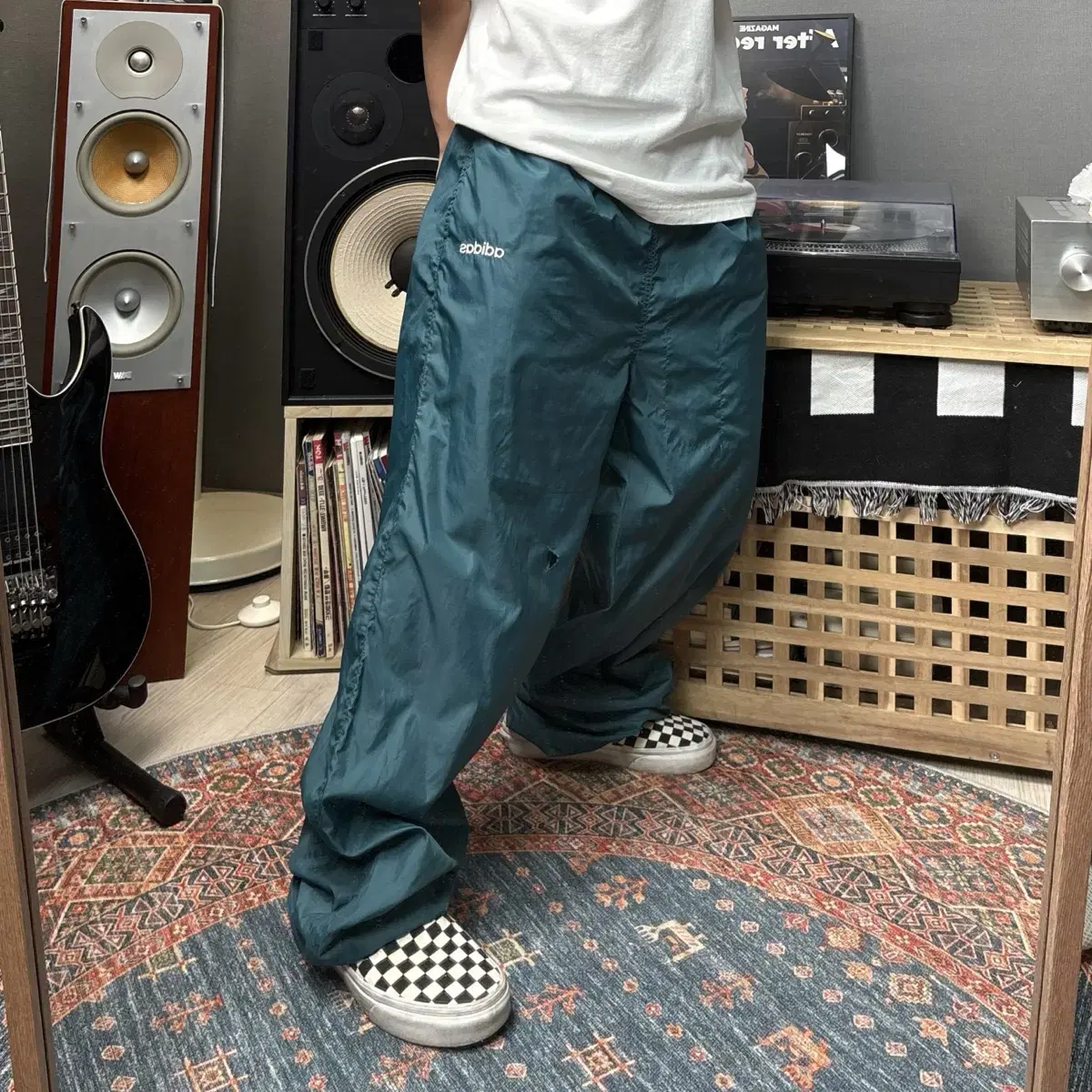 Adidas x Thug Club Track Pants Focus Olive Cream White #떠그