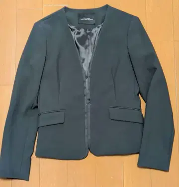 [새상품급] 그린 라벨 릴랙싱 노카라 자켓 L 더블 크로스