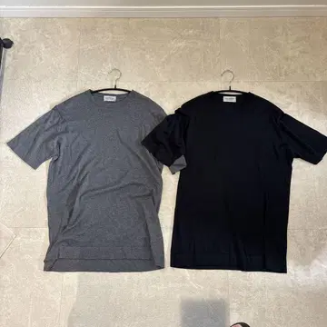 JOHN SMEDLEY T셔츠 2장 세트 M 사이즈 그레이 네이비