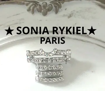 오늘 특별 가격 [ Sonia Rykiel ] 실버 크리스탈 브로치