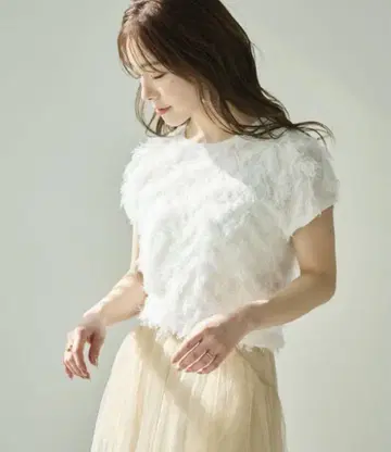 Aimeine 에메인 자카드 프렌치 슬리브 니트