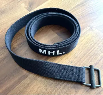 MHL. 마가렛호웰 블랙 나일론 벨트