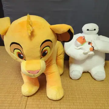 심바와 베이맥스 봉제 인형 세트